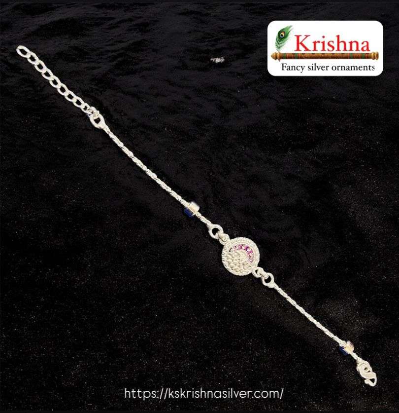 Krishna Silver silver-rakhi