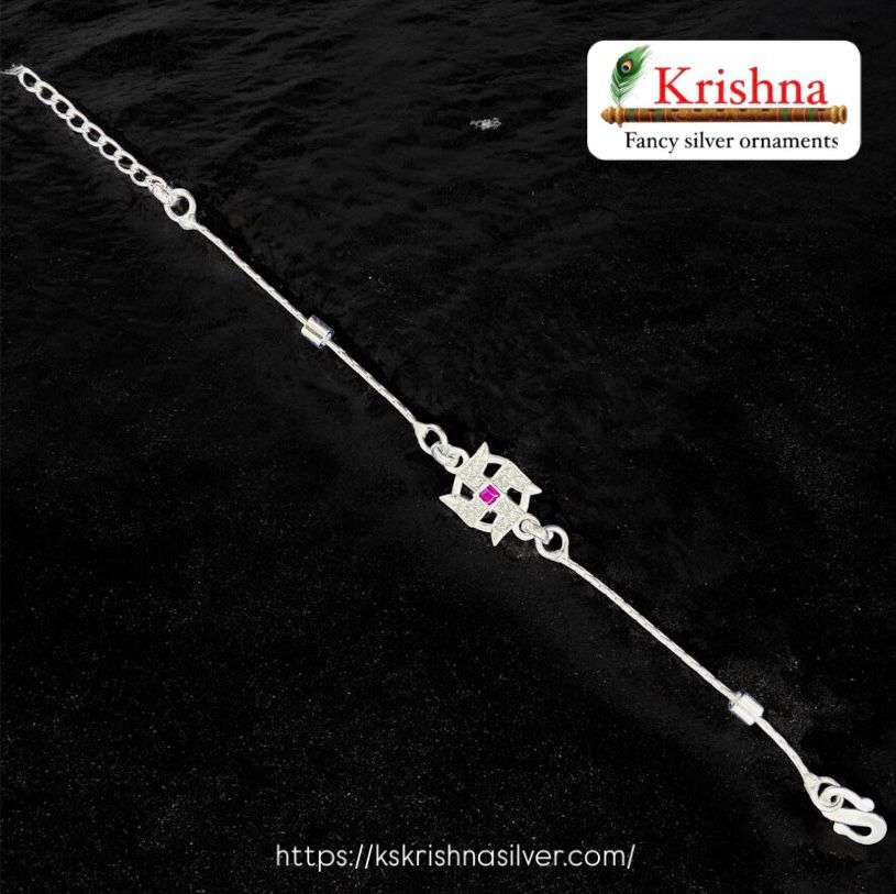 Krishna Silver silver-rakhi