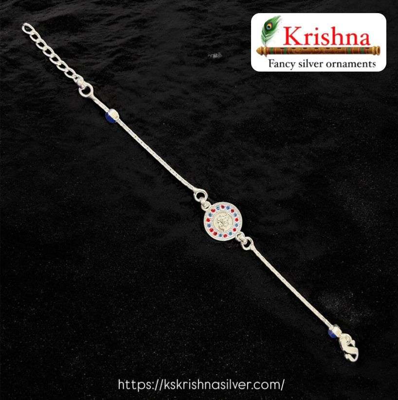Krishna Silver silver-rakhi
