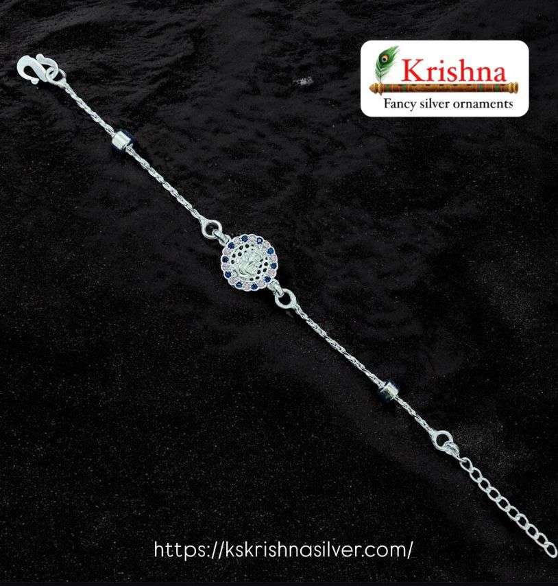 Krishna Silver silver-rakhi