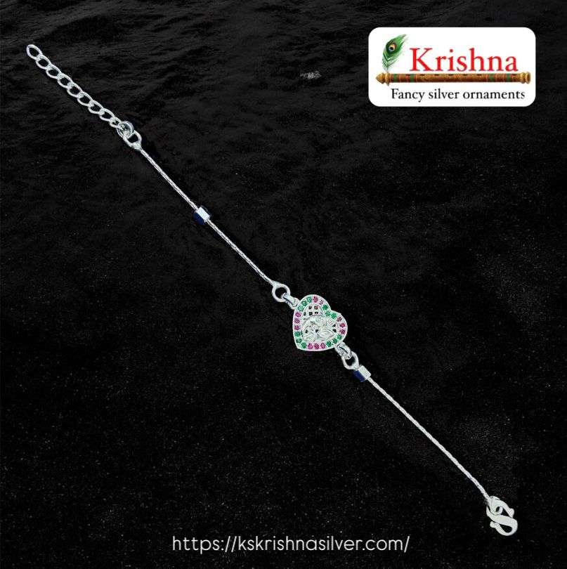 Krishna Silver silver-rakhi