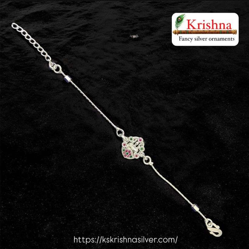 Krishna Silver silver-rakhi