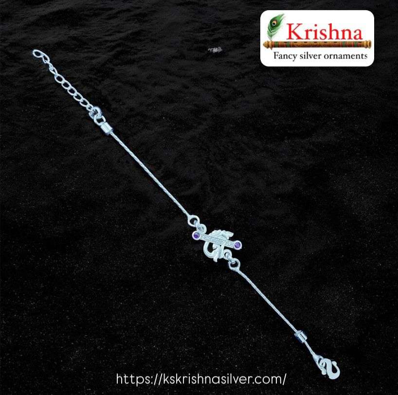 Krishna Silver silver-rakhi