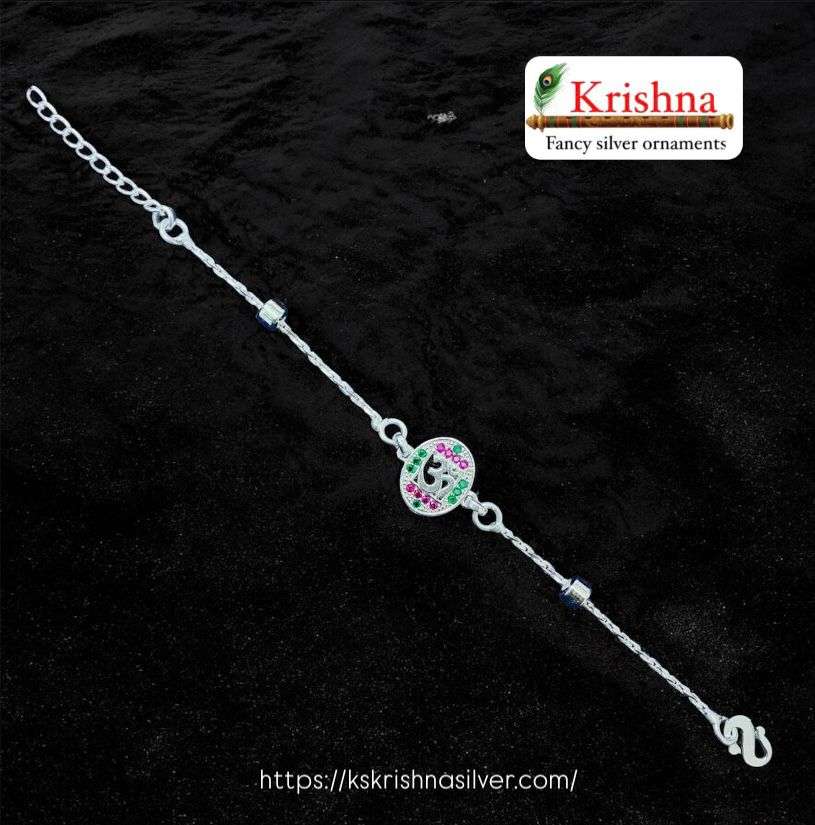 Krishna Silver silver-rakhi