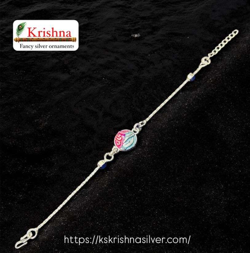 Krishna Silver silver-rakhi